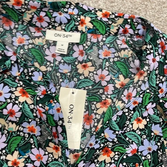 Floral Long Sleeve Dress - Picture 2 of 3